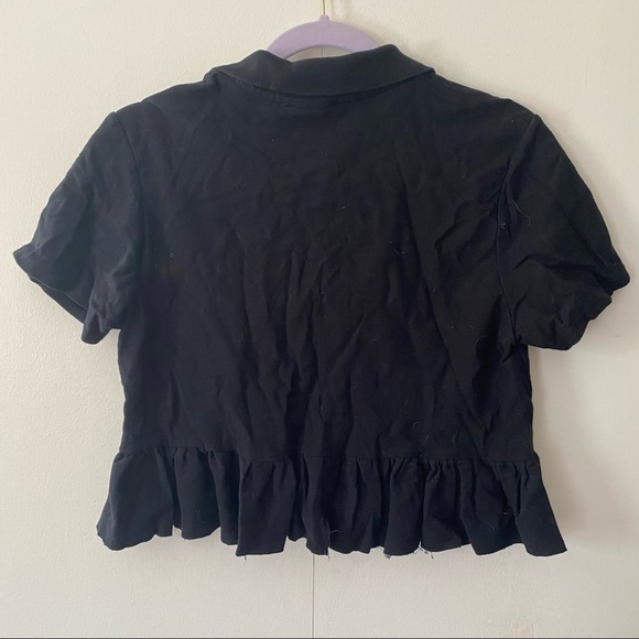 💔SOLD 🚨VIA DEPOP 💔 Vintage Goth MILK.IT Kawaii Collar Shirt / Top Small - Picture 3 of 4